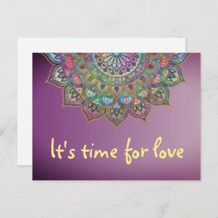 Classy Colorfully Mandala India Style 1 Postcard