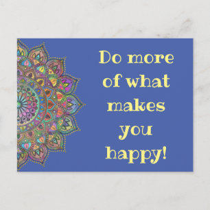 Classy Colorfully Mandala India Style 1 Postcard