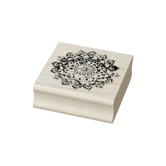 Classy Colorfully Mandala India Style 1 Rubber Stamp (Stamp)