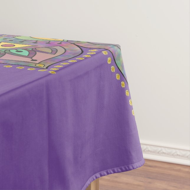 Classy Colorfully Mandala India Style 1 Tablecloth (In Situ)