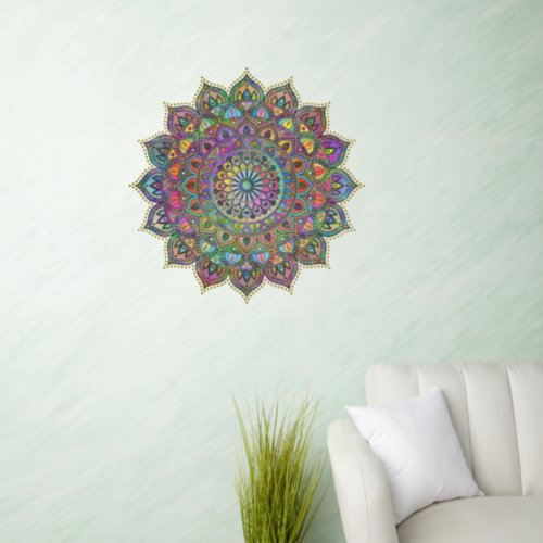 Classy Colorfully Mandala India Style 1 Wall Decal