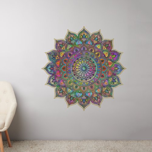 Classy Colorfully Mandala India Style 1 Wall Decal