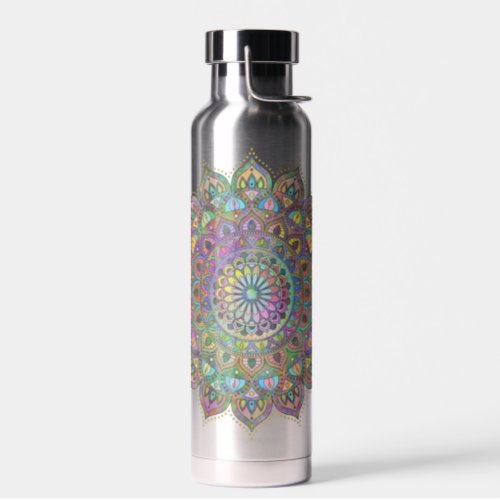 Classy Colorfully Mandala India Style 1 Water Bottle