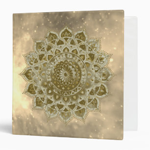 Classy Colorfully Mandala India Style 4 3 Ring Binder