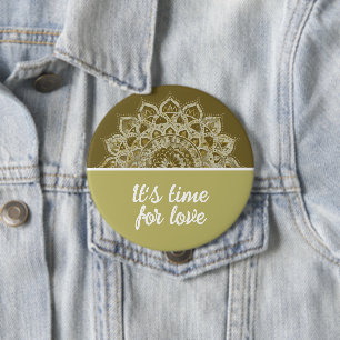 Classy Colorfully Mandala India Style 4 Button