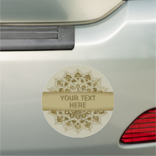 Classy Colorfully Mandala India Style 4 Car Magnet