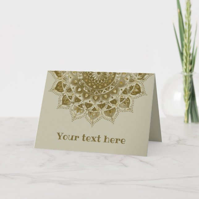 Classy Colorfully Mandala India Style 4 Card (Front)