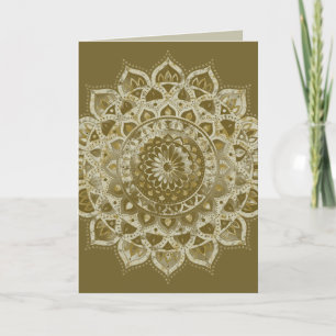 Classy Colorfully Mandala India Style 4 Card