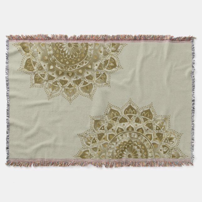 Classy Colorfully Mandala India Style 4 Throw Blanket (Front)