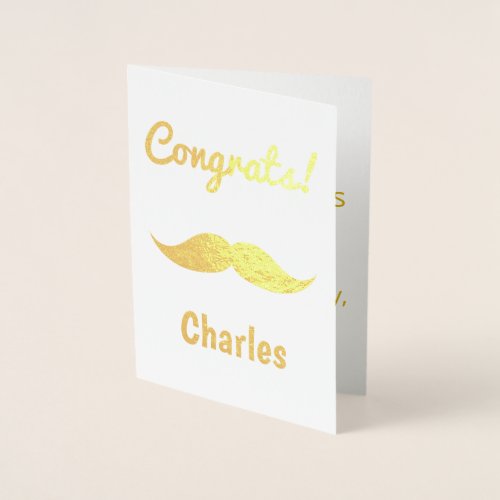 Classy Congrats Foil Card
