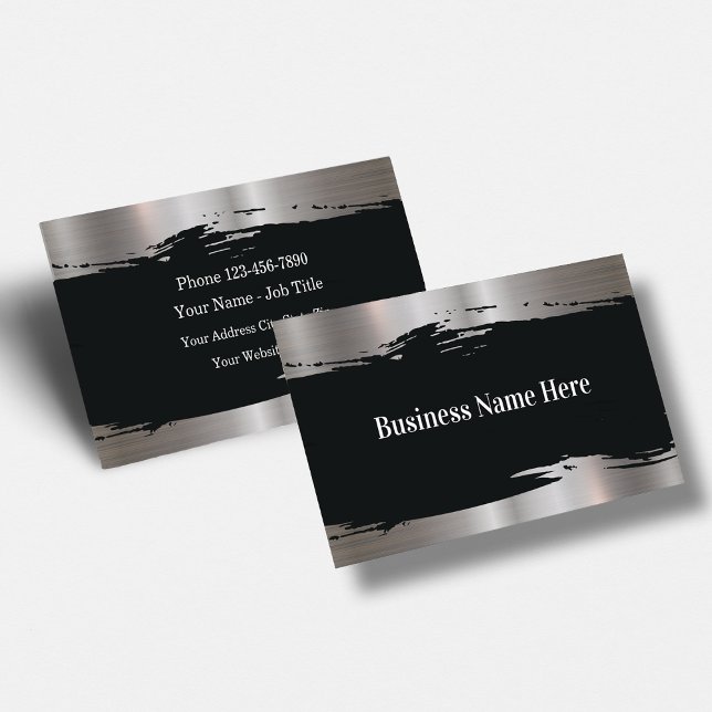 Classy Construction Business Cards Glossy (Creator Uploaded)