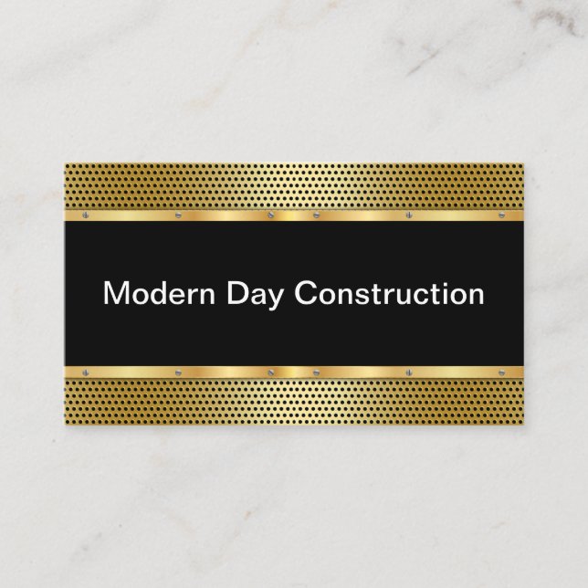 Classy Construction New Business card Template (Front)