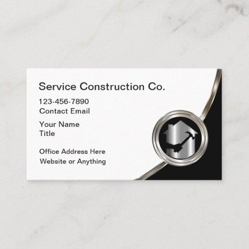 Classy Construction Services Business Cards