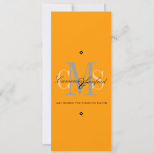 Classy + Contemporary Monogram Wedding Invitations