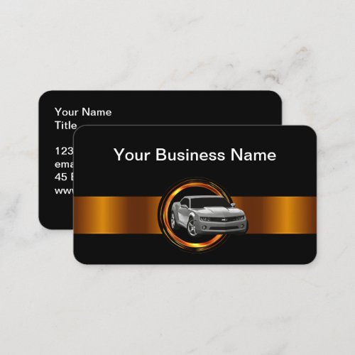 Classy Cool Automotive Business Cards Design