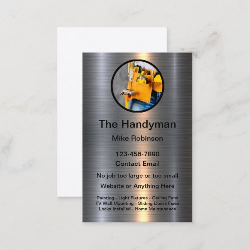 Classy Cool Handyman Business Cards