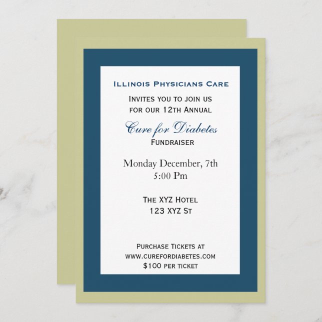 classy Corporate party Invitation (Front/Back)