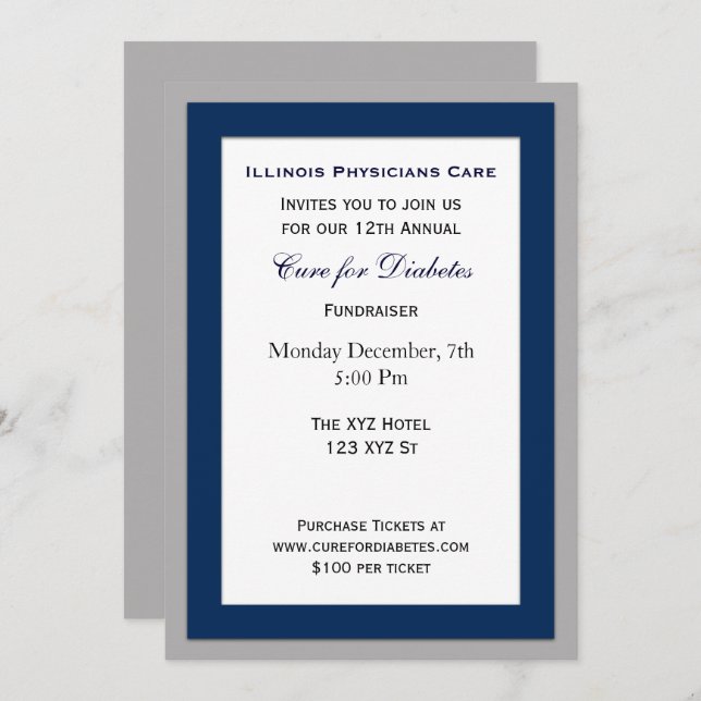 classy Corporate party Invitation (Front/Back)