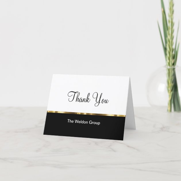 Classy Corporate Thank You Cards Desitn | Zazzle