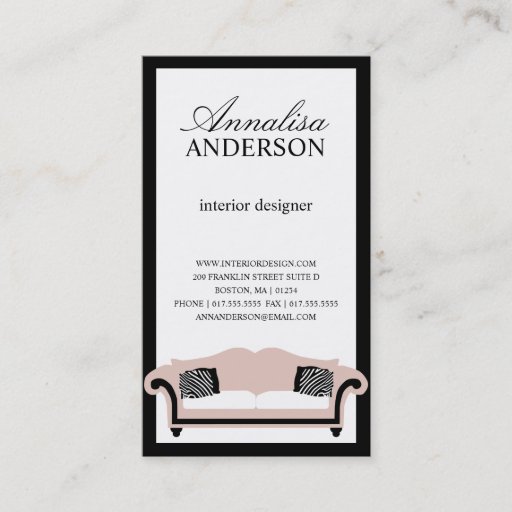 Customizable CLASSY COUCH | BUSINESS CARDS