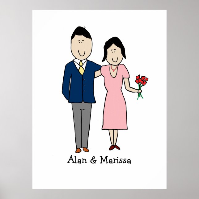 Classy couple print - customizable 8.5 x 11 (Front)