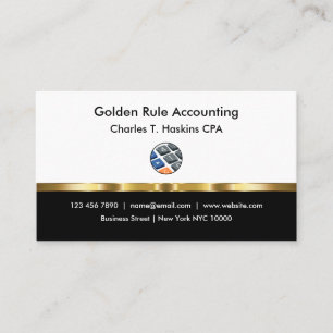 Classy CPA Accountant Business Cards