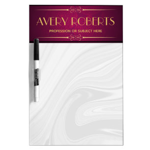 Classy crimson mandala Elegant purple Dry Erase Board