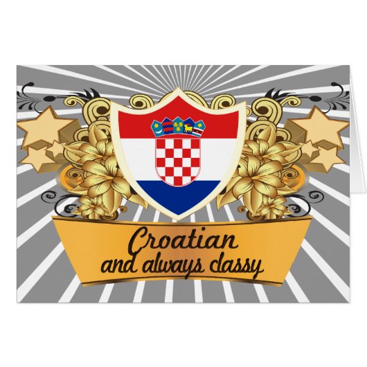 Classy Croatian Cards (Front Horizontal)