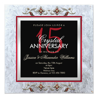  15 Year Wedding Anniversary Invitations  Announcements  