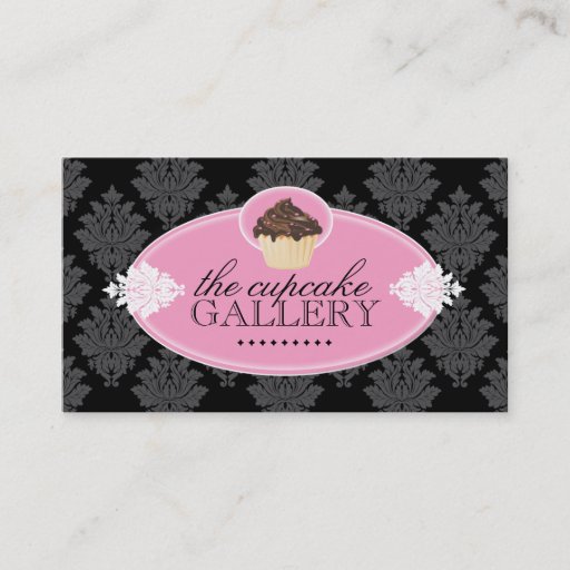 Customizable Classy Cupcake Business Card