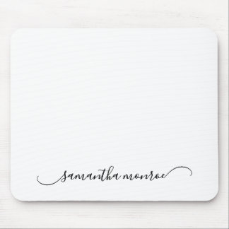 Classy Curved Swash Signature Given Name Mouse Pad