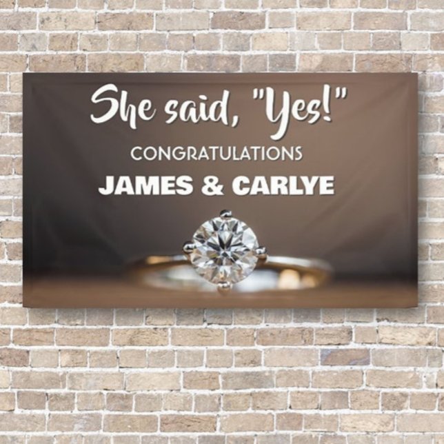 Classy, Custom Engagement Congrats Banner (Creator Uploaded)