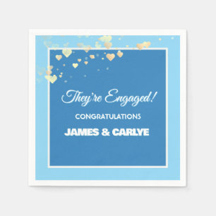 Classy, Custom Engagement Congrats Napkins