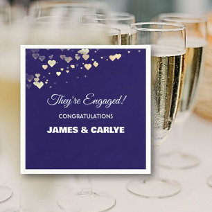 Classy, Custom Engagement Congrats Napkins