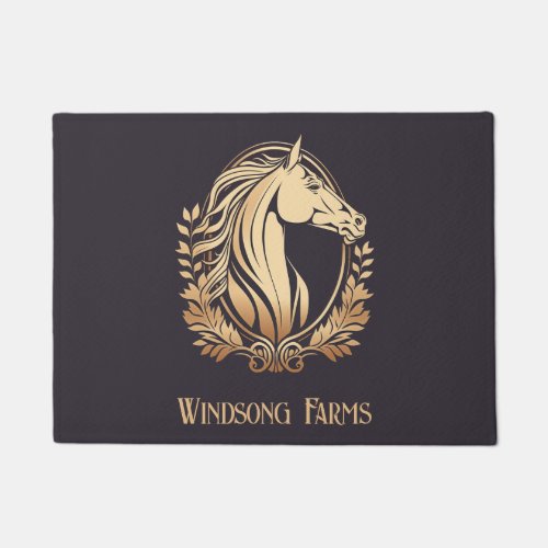 Classy Custom Horse Farm Doormat