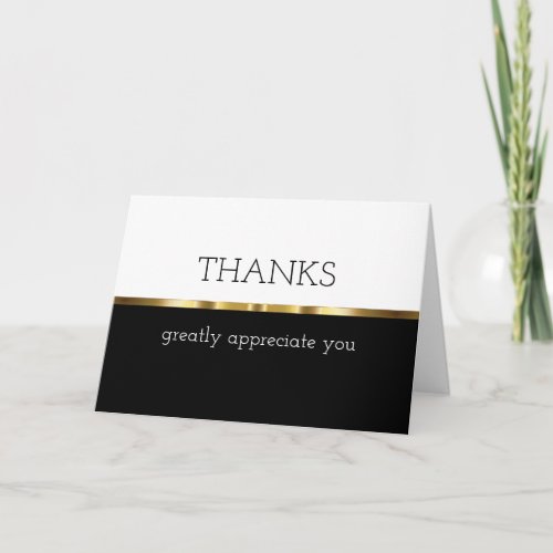 Classy Customer Thank You Cards