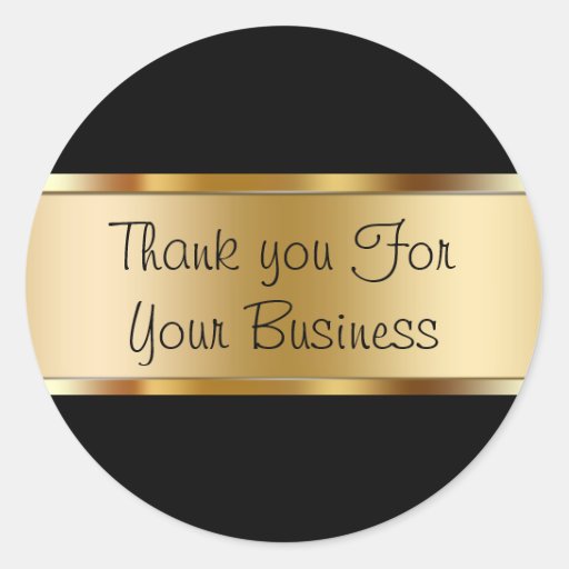 Classy Customer Thank You Stickers | Zazzle