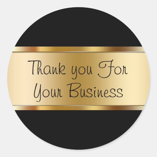 Classy Customer Thank You Stickers (Front)