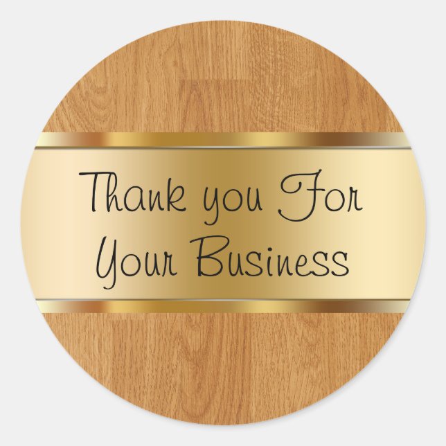 Classy Customer Thank You Stickers (Front)