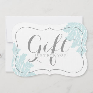 Classy Customizable Damask Gift Certificates