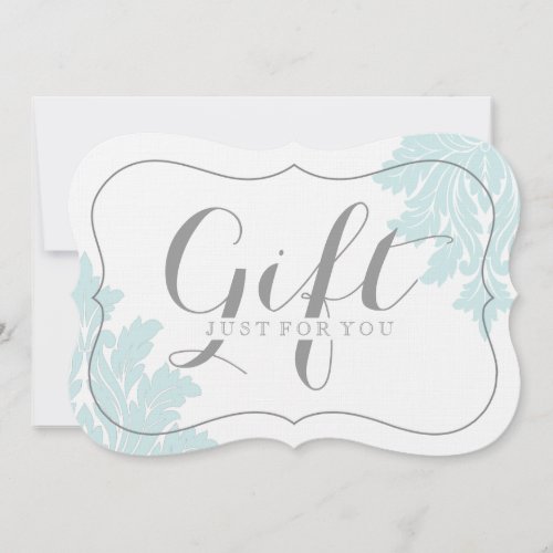 Classy Customizable Damask Gift Certificates