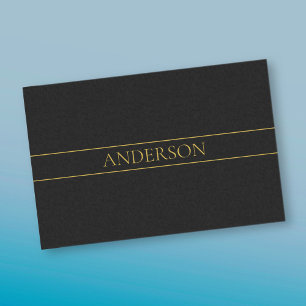 Classy Customizable Gold Text & Lines Tissue Paper