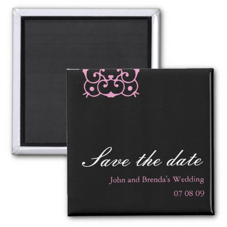Classy : Customizable Save The Date Magnet