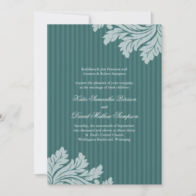 Classy Customizable Wedding Invitations (Front)
