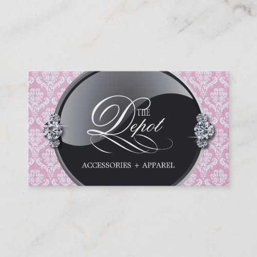 Classy Damask Business Card
