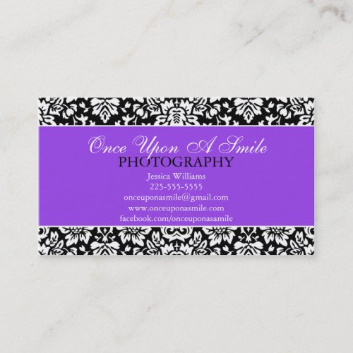 Classy Damask Business Card Template