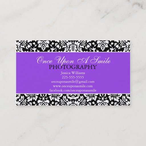 Customizable Classy Damask Business Card Template