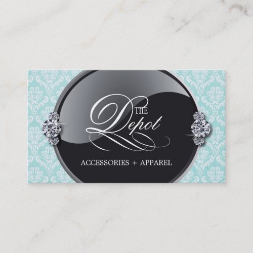 Classy Damask Business Card
