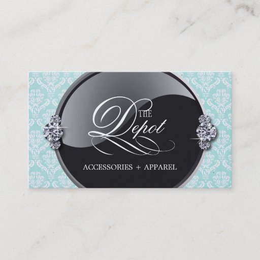 Customizable Classy Damask Business Card