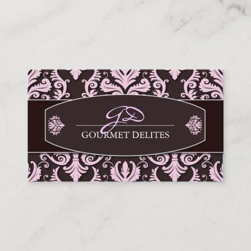 Classy Damask Business Card